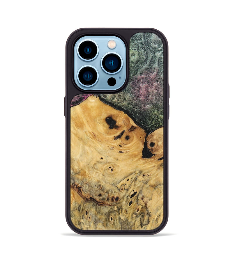 iPhone 14 Pro Wood+Resin Phone Case - Frances (Static, 720301)