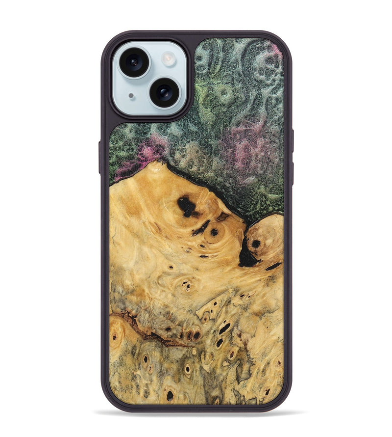 iPhone 15 Plus Wood+Resin Phone Case - Frances (Static, 720301)