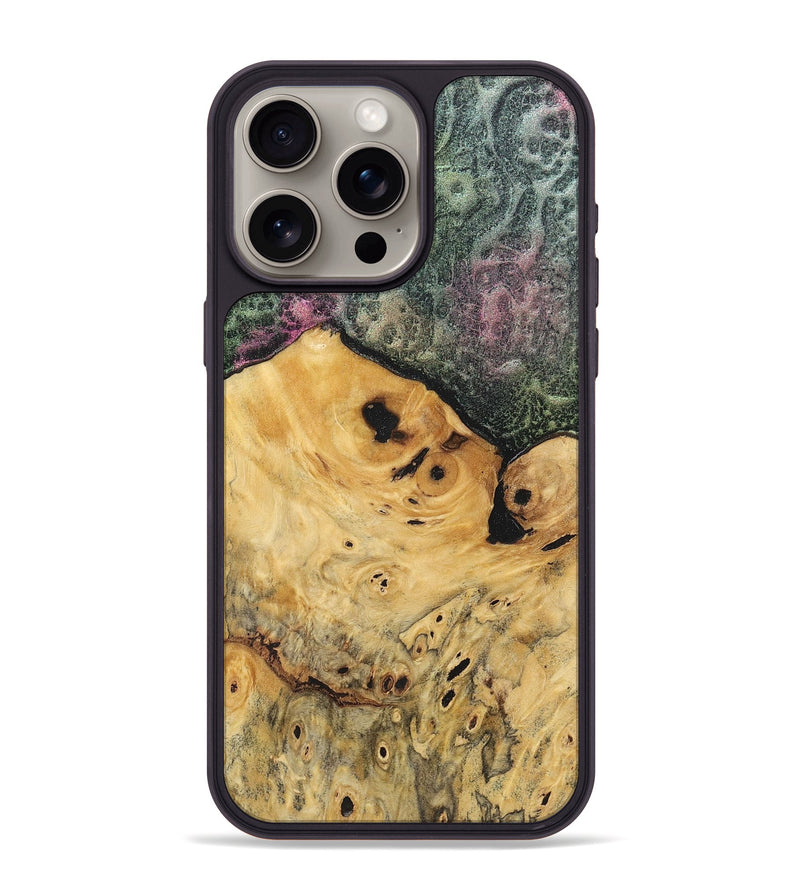 iPhone 15 Pro Max Wood+Resin Phone Case - Frances (Static, 720301)