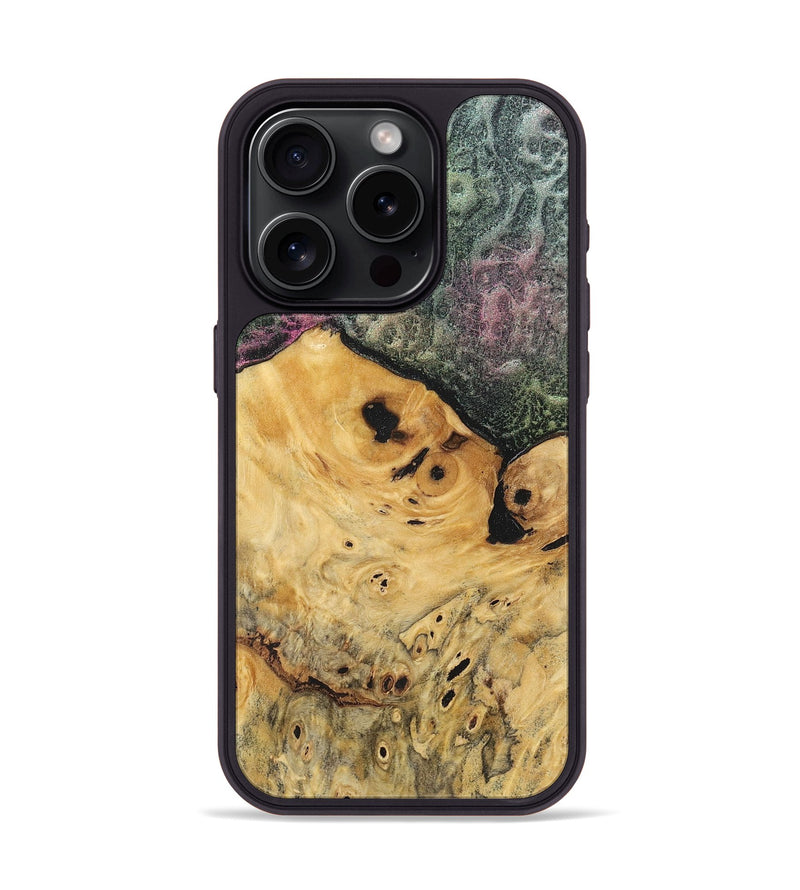 iPhone 15 Pro Wood+Resin Phone Case - Frances (Static, 720301)