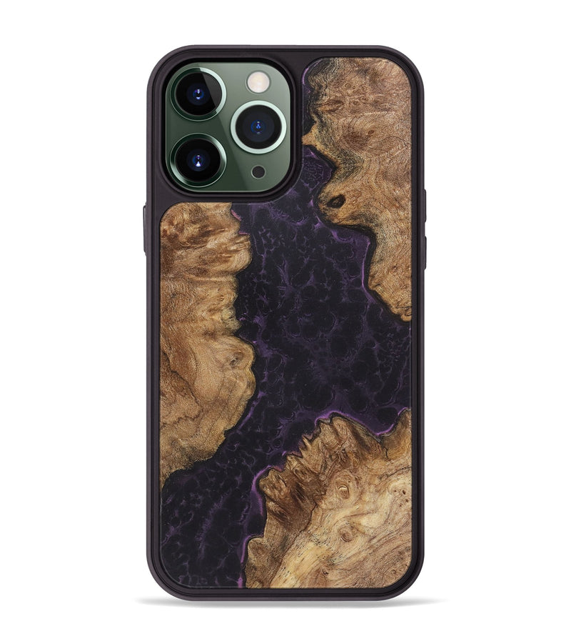 iPhone 13 Pro Max Wood+Resin Phone Case - Shirley (Static, 720302)