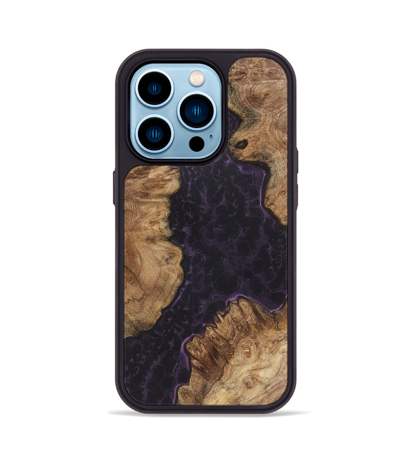 iPhone 14 Pro Wood+Resin Phone Case - Shirley (Static, 720302)