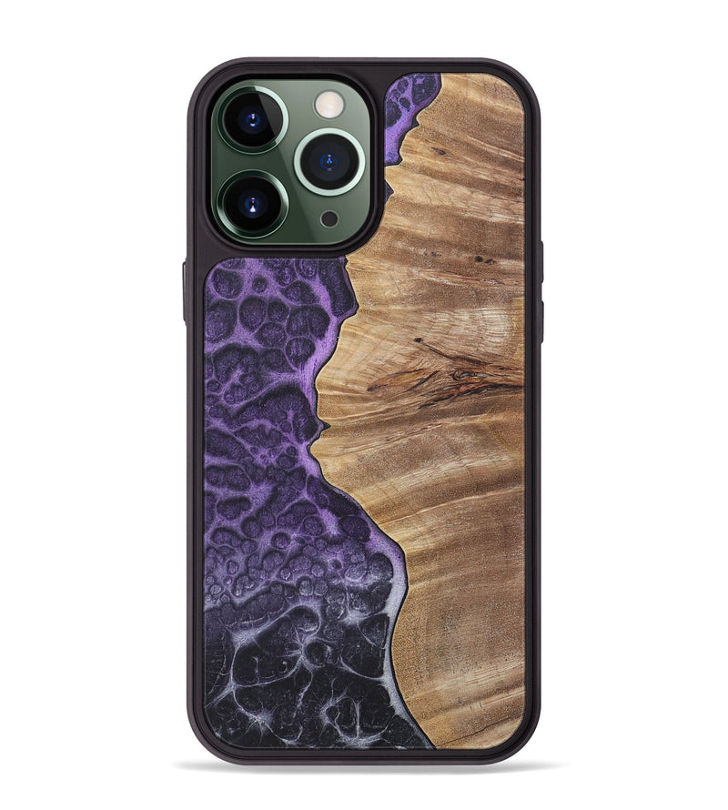 iPhone 13 Pro Max Wood+Resin Phone Case - Toby (Static, 720304)