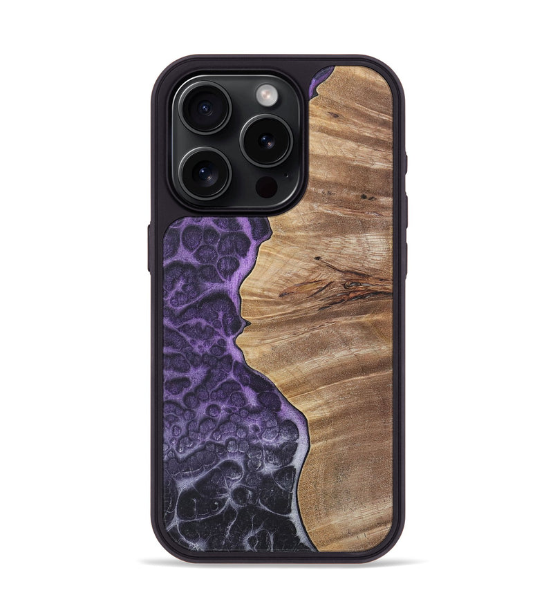 iPhone 15 Pro Wood+Resin Phone Case - Toby (Static, 720304)