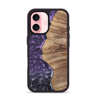 iPhone 16 Wood+Resin Phone Case - Toby (Static, 720304)