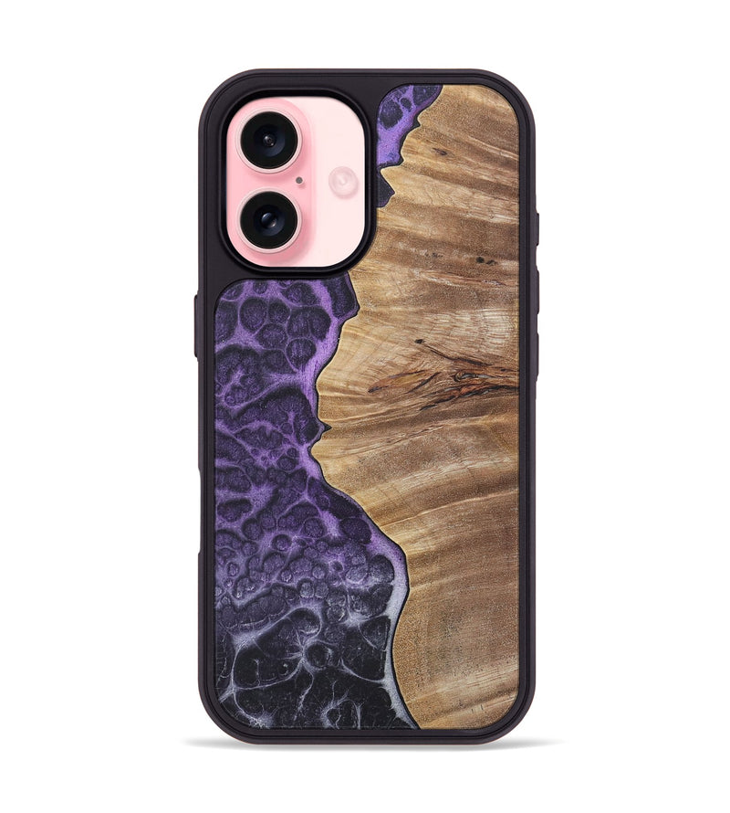 iPhone 16 Wood+Resin Phone Case - Toby (Static, 720304)