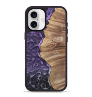 iPhone 16 Plus Wood+Resin Phone Case - Toby (Static, 720304)