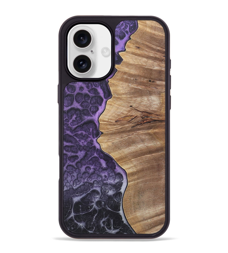 iPhone 16 Plus Wood+Resin Phone Case - Toby (Static, 720304)