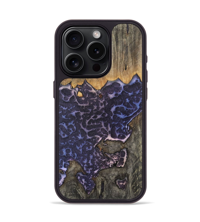 iPhone 15 Pro Wood+Resin Phone Case - Phyllis (Static, 720306)