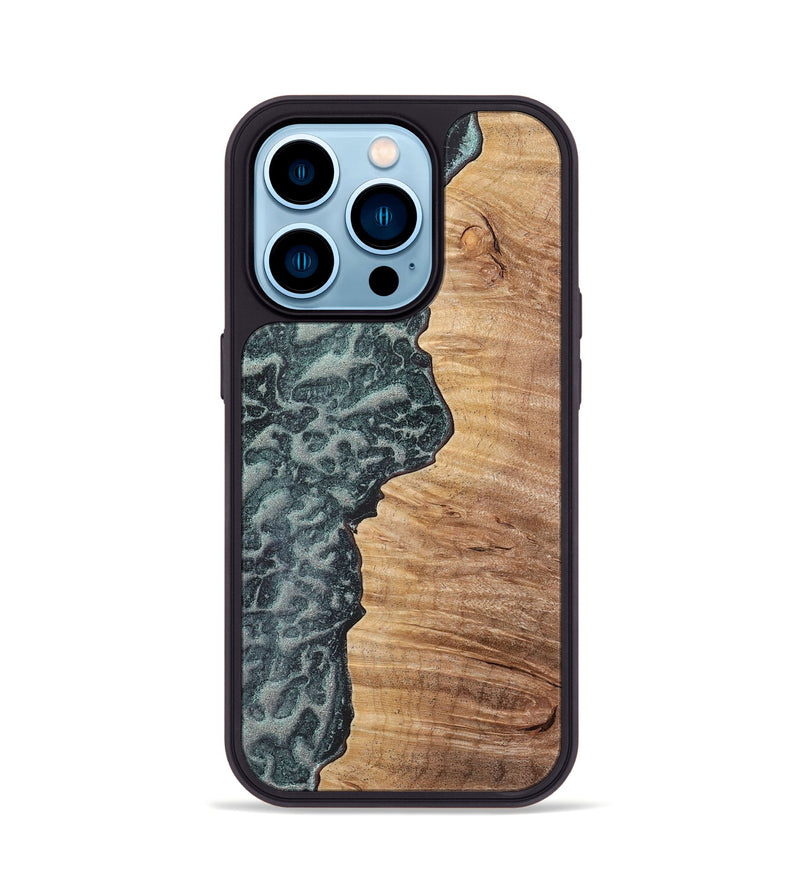 iPhone 14 Pro Wood+Resin Phone Case - Viola (Static, 720307)