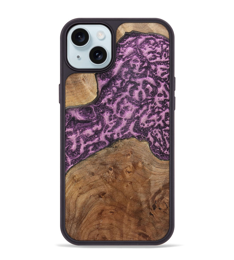 iPhone 15 Plus Wood+Resin Phone Case - Danielle (Static, 720311)