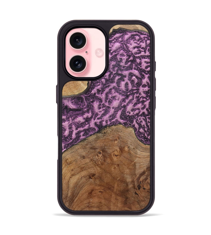 iPhone 16 Wood+Resin Phone Case - Danielle (Static, 720311)