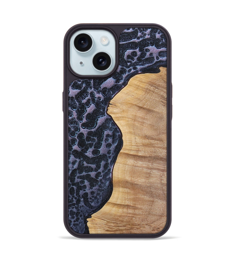 iPhone 15 Wood+Resin Phone Case - Britney (Static, 720312)