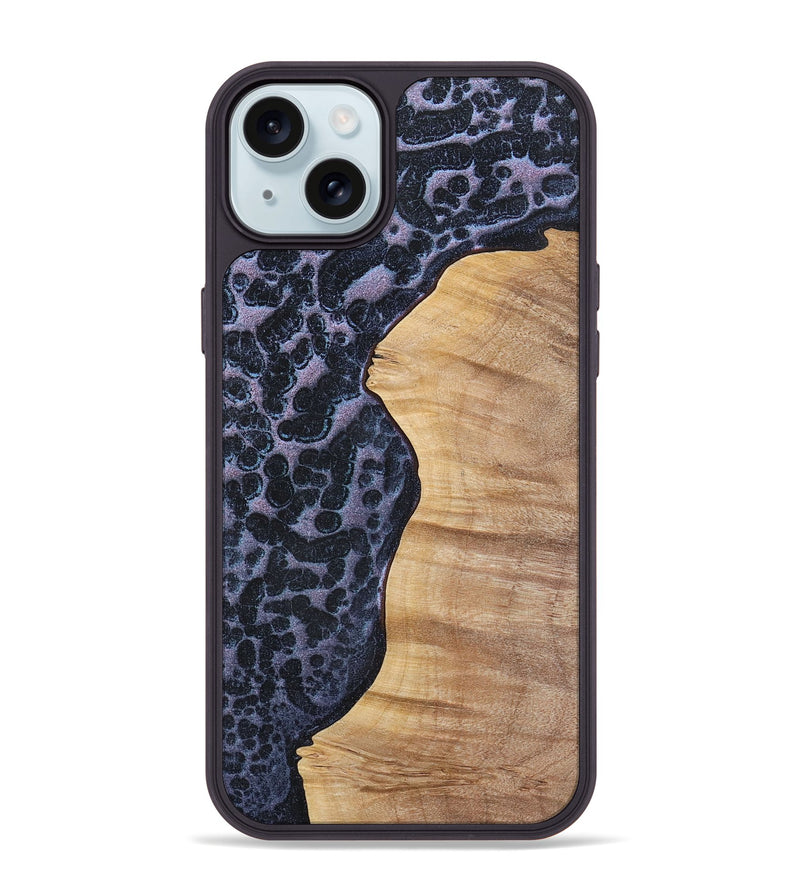 iPhone 15 Plus Wood+Resin Phone Case - Britney (Static, 720312)