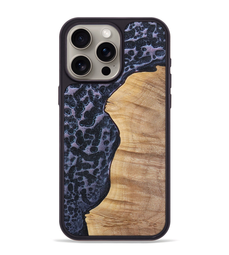 iPhone 15 Pro Max Wood+Resin Phone Case - Britney (Static, 720312)