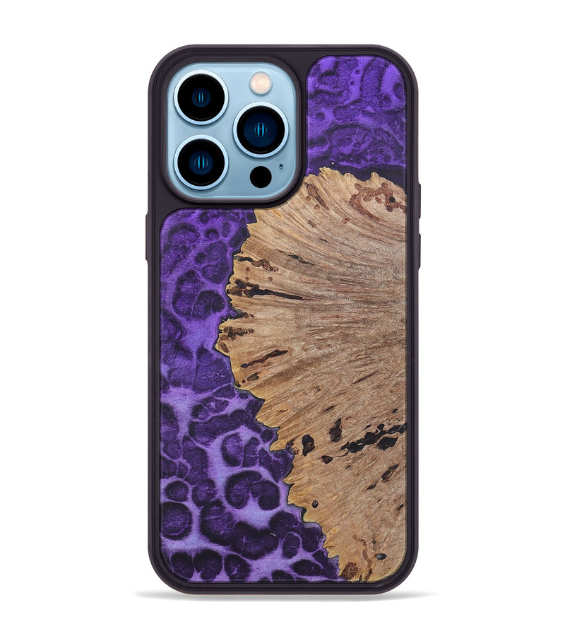 iPhone 14 Pro Max Wood+Resin Phone Case - Rodney (Static, 720313)