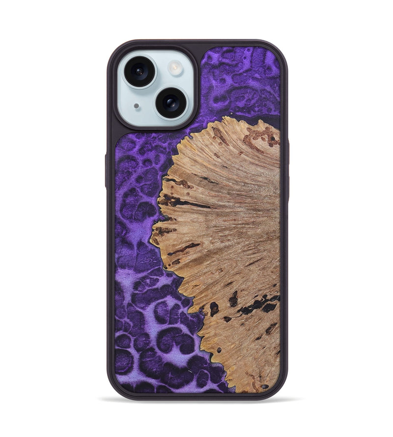 iPhone 15 Wood+Resin Phone Case - Rodney (Static, 720313)