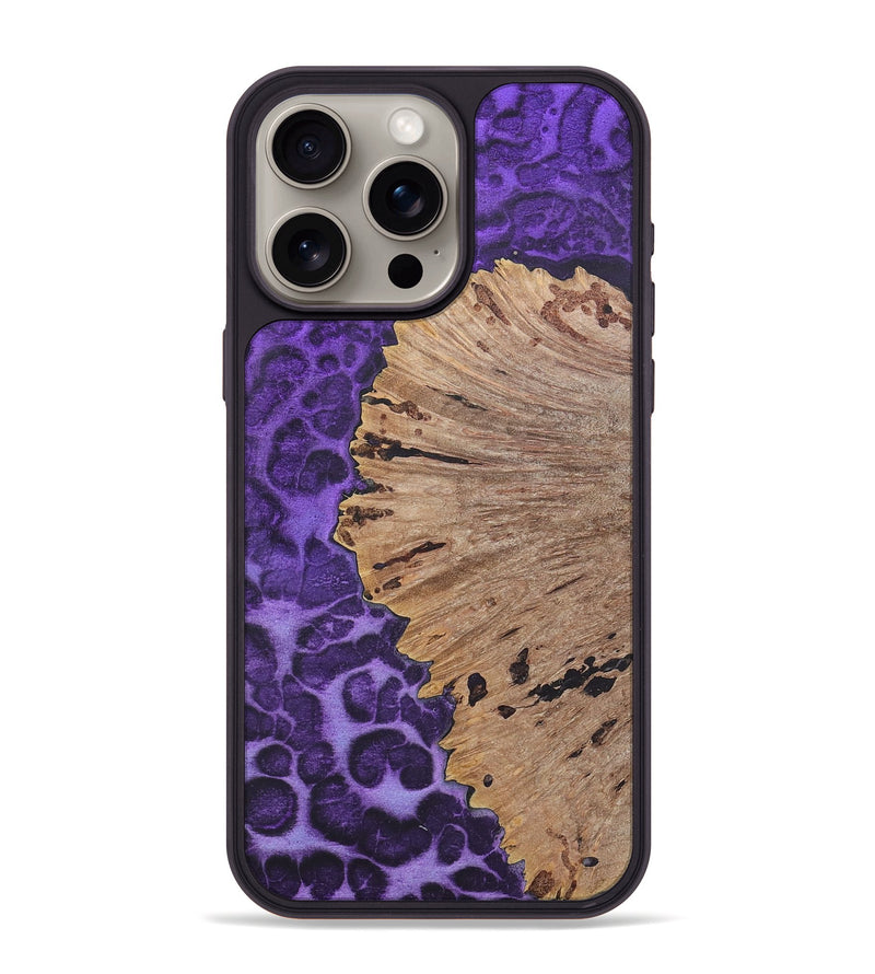 iPhone 15 Pro Max Wood+Resin Phone Case - Rodney (Static, 720313)