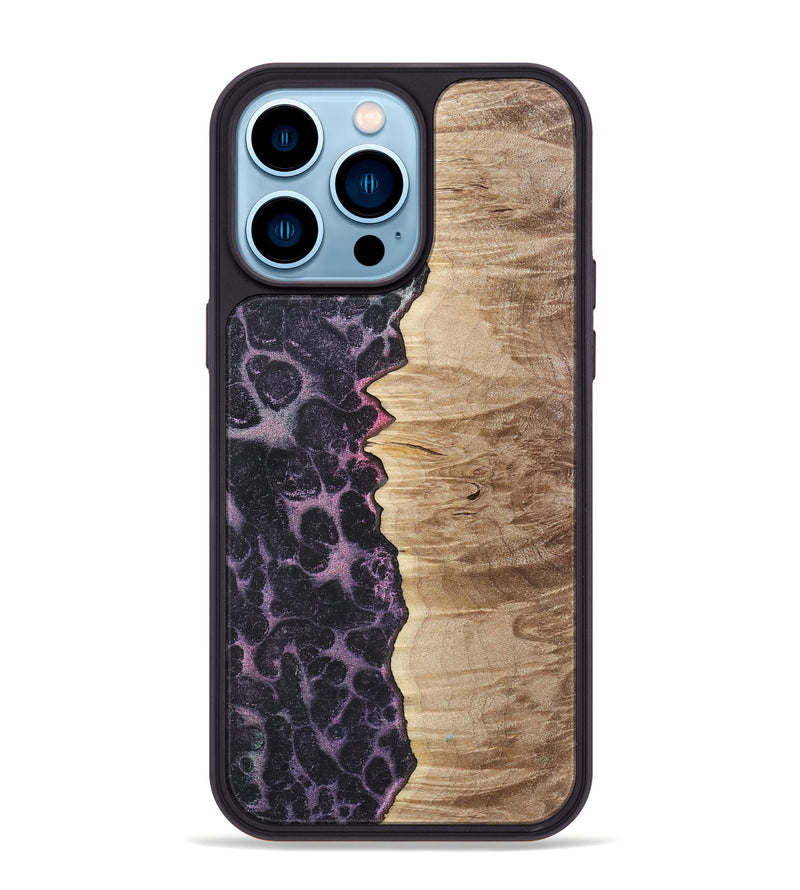 iPhone 14 Pro Max Wood+Resin Phone Case - Delilah (Static, 720314)