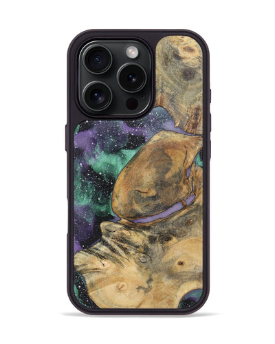 iPhone 16 Pro Wood+Resin Phone Case - Latasha (Cosmos, 720347)