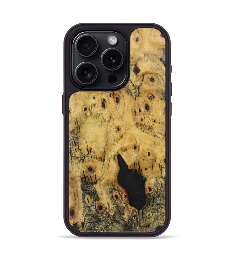 iPhone 15 Pro Wood+Resin Phone Case - Harmony (Wood Burl, 720388)