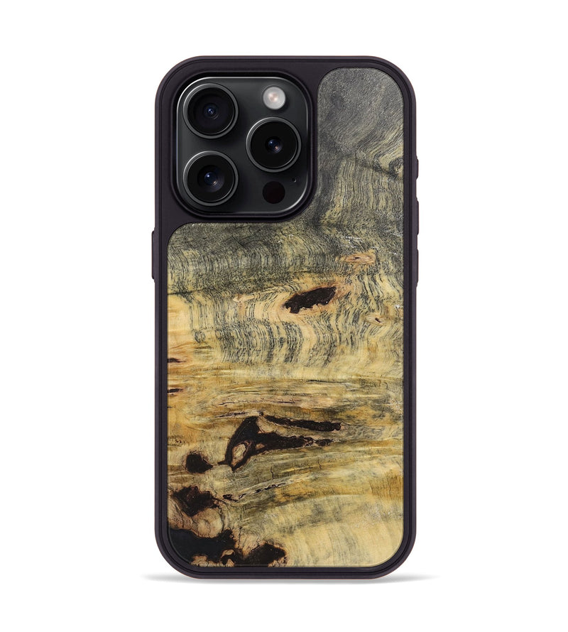 iPhone 15 Pro Wood+Resin Phone Case - Donna (Wood Burl, 720394)