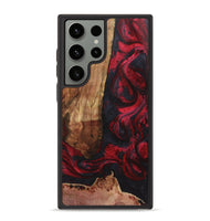 Galaxy S23 Ultra Wood+Resin Phone Case - Kelly (Red, 720426)