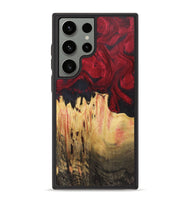 Galaxy S23 Ultra Wood+Resin Phone Case - Leticia (Red, 720427)