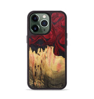 iPhone 13 Pro Wood+Resin Phone Case - Leticia (Red, 720427)