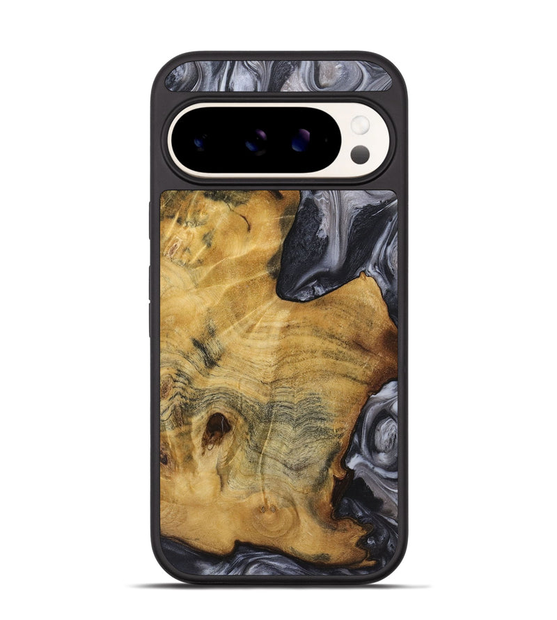 Pixel 9 Pro Wood+Resin Phone Case - Emiliano (Black & White, 720438)