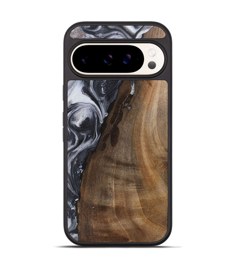 Pixel 9 Pro Wood+Resin Phone Case - Ryder (Black & White, 720446)