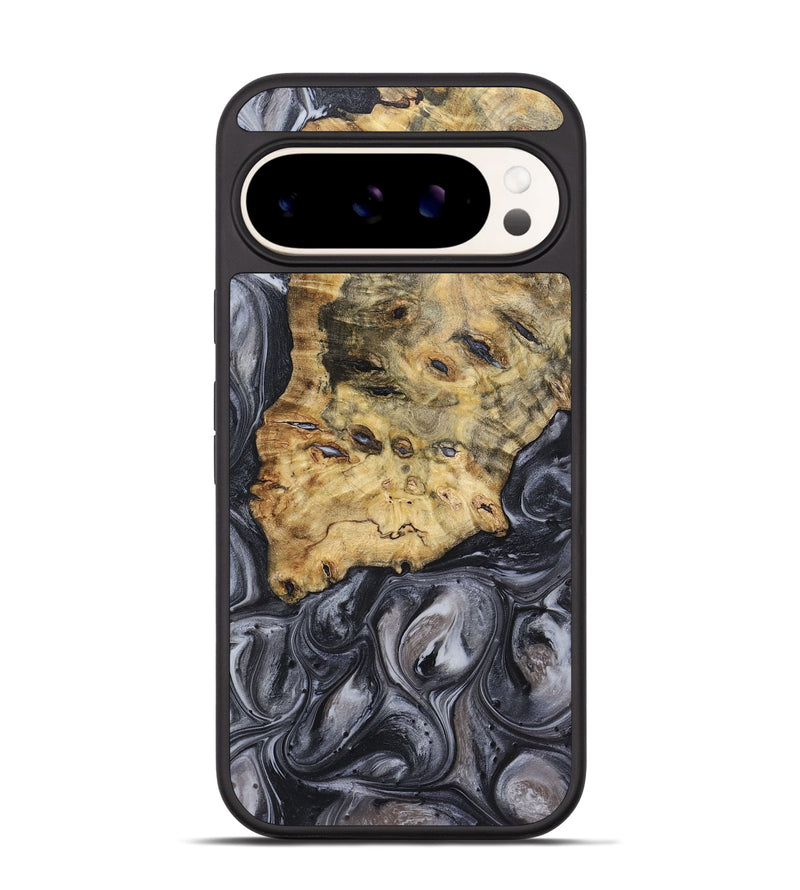 Pixel 9 Pro Wood+Resin Phone Case - Herman (Black & White, 720449)