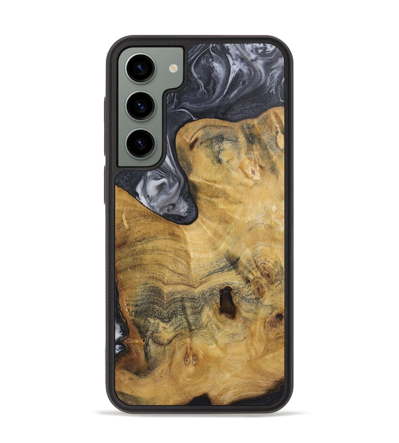 Galaxy S23 Plus Wood+Resin Phone Case - Aubrey (Black & White, 720450)