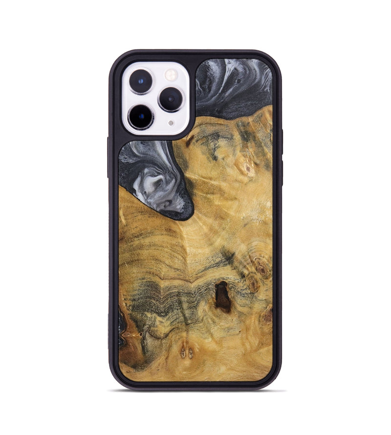 iPhone 11 Pro Wood+Resin Phone Case - Aubrey (Black & White, 720450)