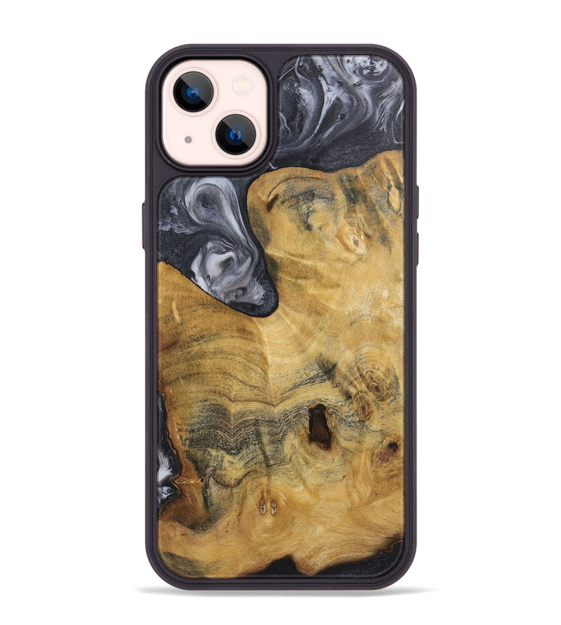 iPhone 14 Plus Wood+Resin Phone Case - Aubrey (Black & White, 720450)