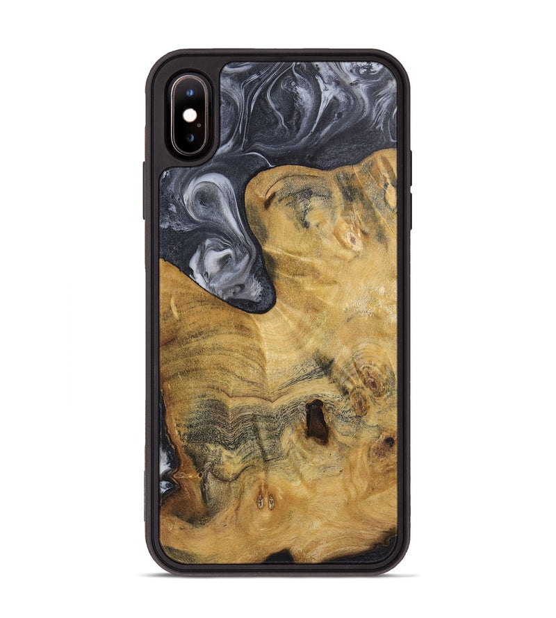 iPhone Xs Max Wood+Resin Phone Case - Aubrey (Black & White, 720450)