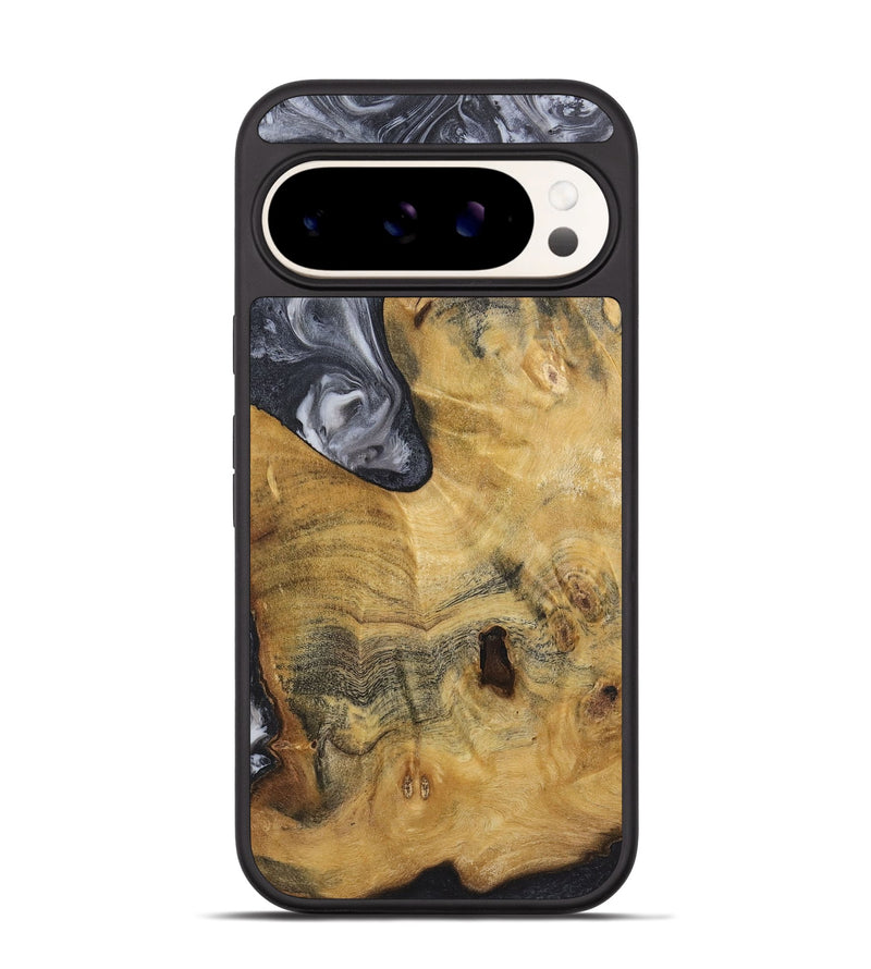 Pixel 9 Pro Wood+Resin Phone Case - Aubrey (Black & White, 720450)