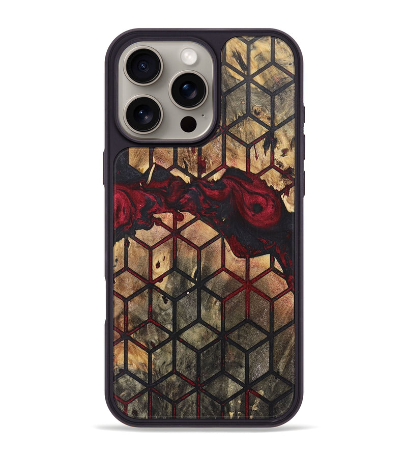 iPhone 16 Pro Max Wood+Resin Phone Case - Emersyn (Pattern, 720488)