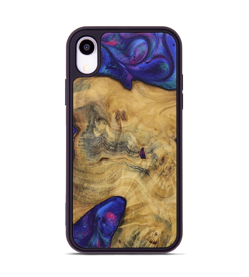 iPhone Xr Wood+Resin Phone Case - Izabella (Purple, 720499)