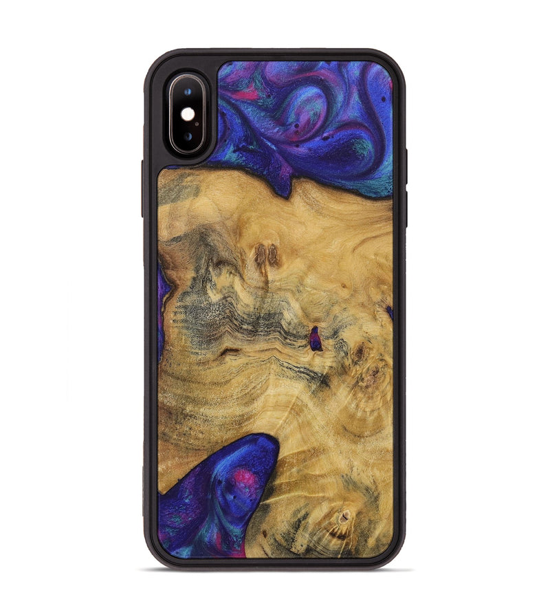 iPhone Xs Max Wood+Resin Phone Case - Izabella (Purple, 720499)