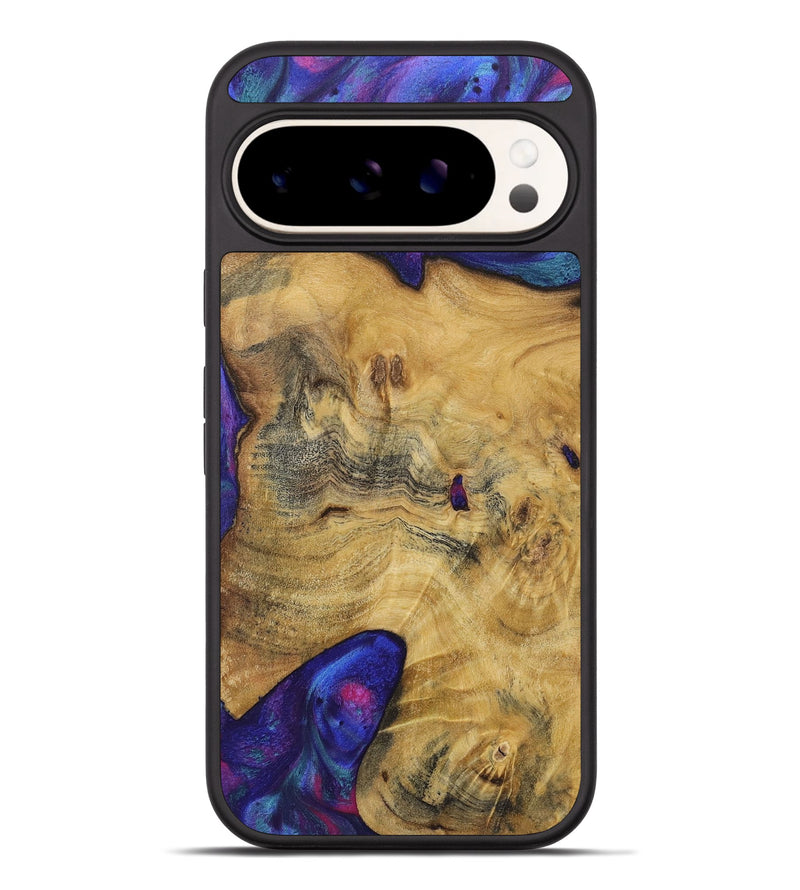 Pixel 9 Pro XL Wood+Resin Phone Case - Izabella (Purple, 720499)