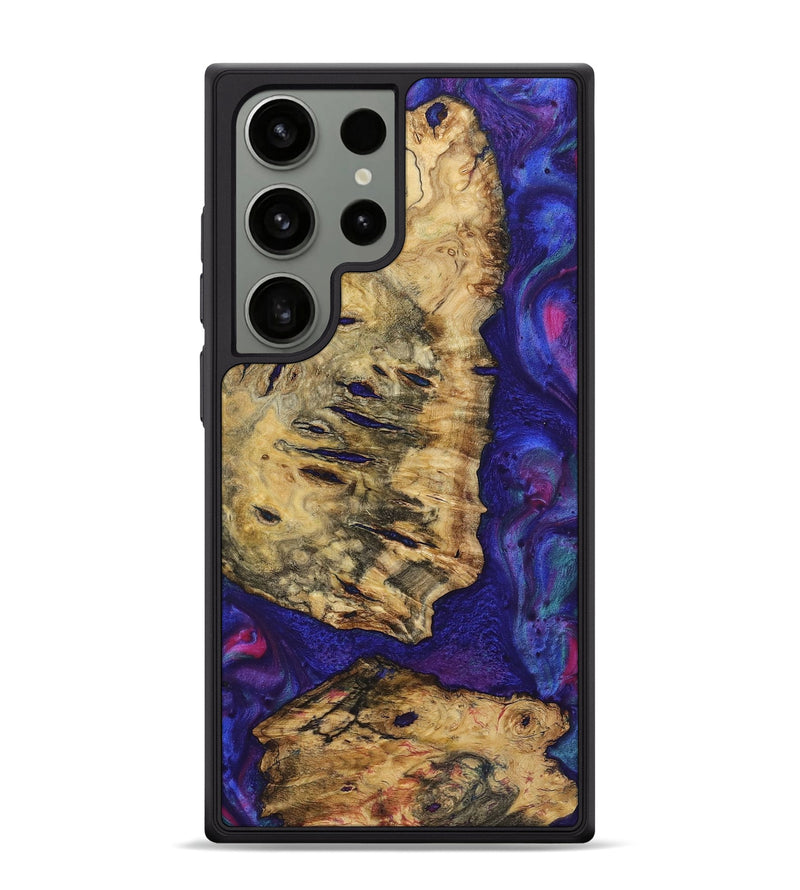 Galaxy S24 Ultra Wood+Resin Phone Case - Freddie (Purple, 720501)