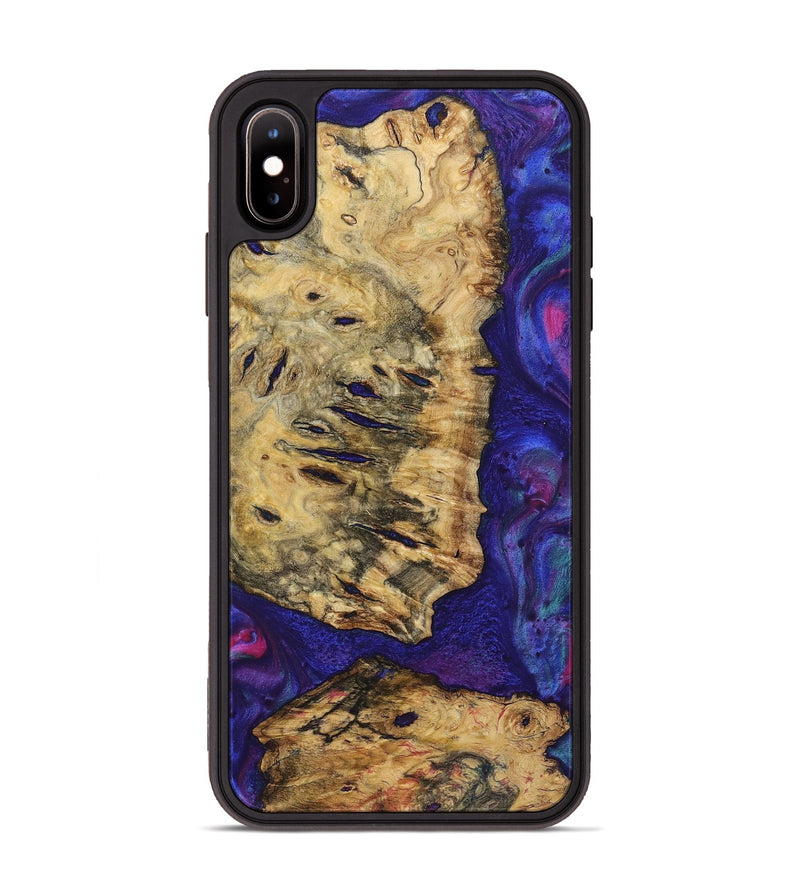 iPhone Xs Max Wood+Resin Phone Case - Freddie (Purple, 720501)