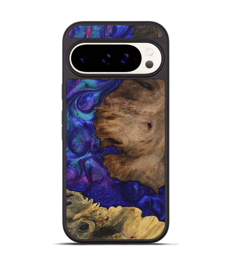 Pixel 9 Wood+Resin Phone Case - Ismael (Purple, 720517)