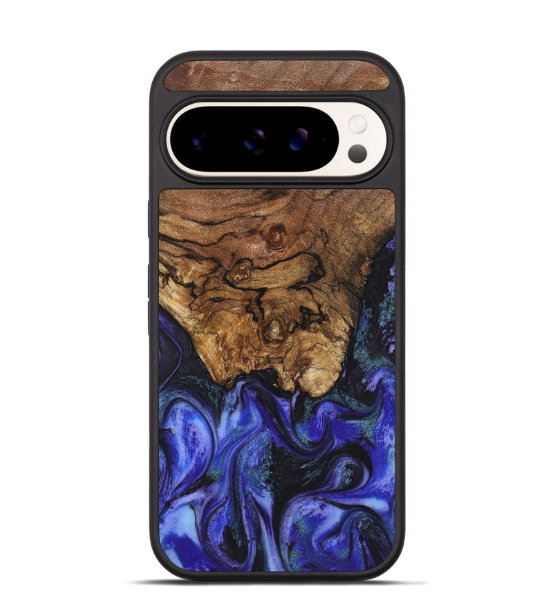 Pixel 9 Wood+Resin Phone Case - Tamika (Purple, 720520)