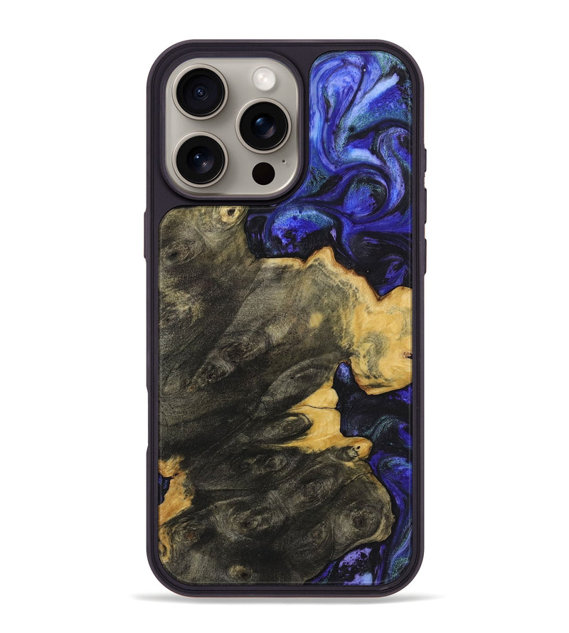 iPhone 16 Pro Max Wood+Resin Phone Case - Niko (Purple, 720522)