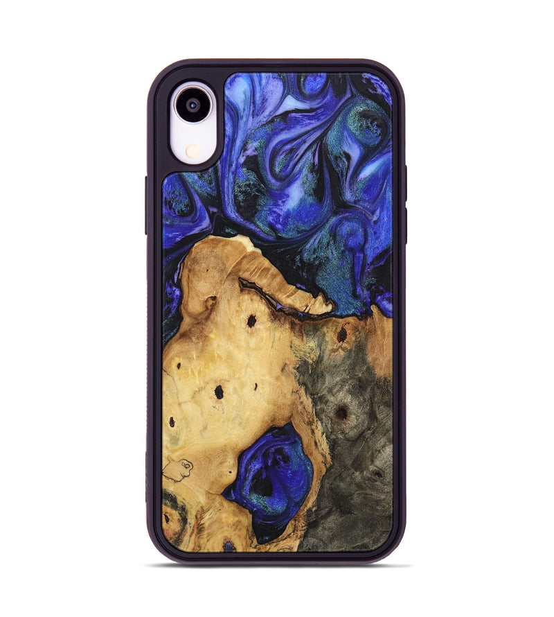 iPhone Xr Wood+Resin Phone Case - Bobbi (Purple, 720523)