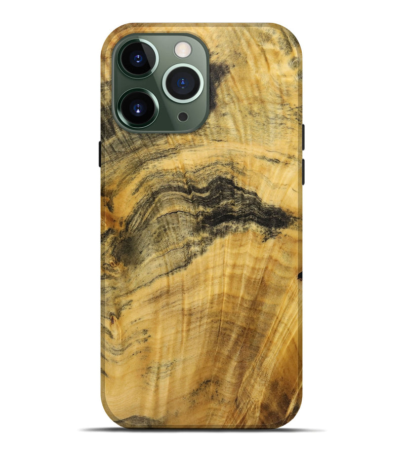 iPhone 13 Pro Max Wood+Resin Live Edge Phone Case - Malcolm (Wood Burl, 720580)