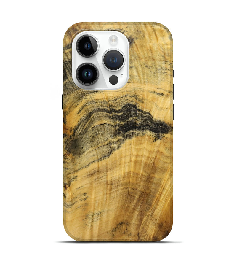 iPhone 15 Pro Wood+Resin Live Edge Phone Case - Malcolm (Wood Burl, 720580)