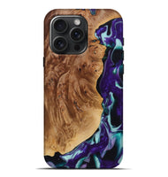 iPhone 16 Pro Max Wood+Resin Live Edge Phone Case - Marcus (Purple, 720583)